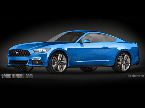 Ford Mustang 2015 rendering based on spy shots