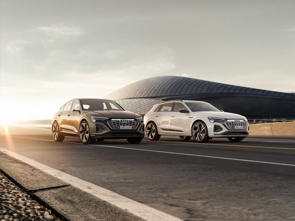 طرح سيارة Audi Q8 e-tron الجديدة في الشرق الأوسط