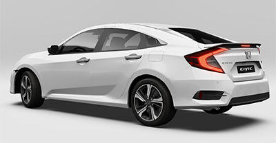 Honda Civic 2021 rear view