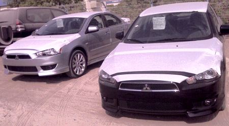 2008 Mitsubishi Lancer spotted in Dubai