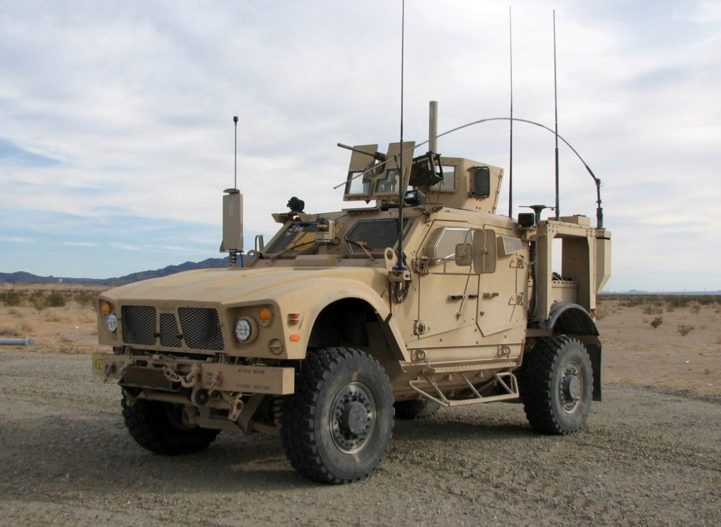 Oshkosh MRAP & SandCat at IDEX 2011 in Abu Dhabi