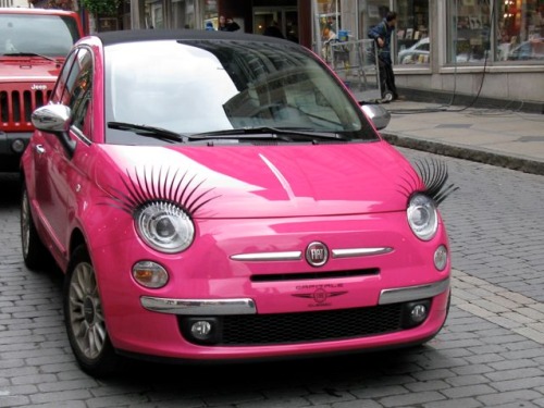 Eye lashes to dress up your car