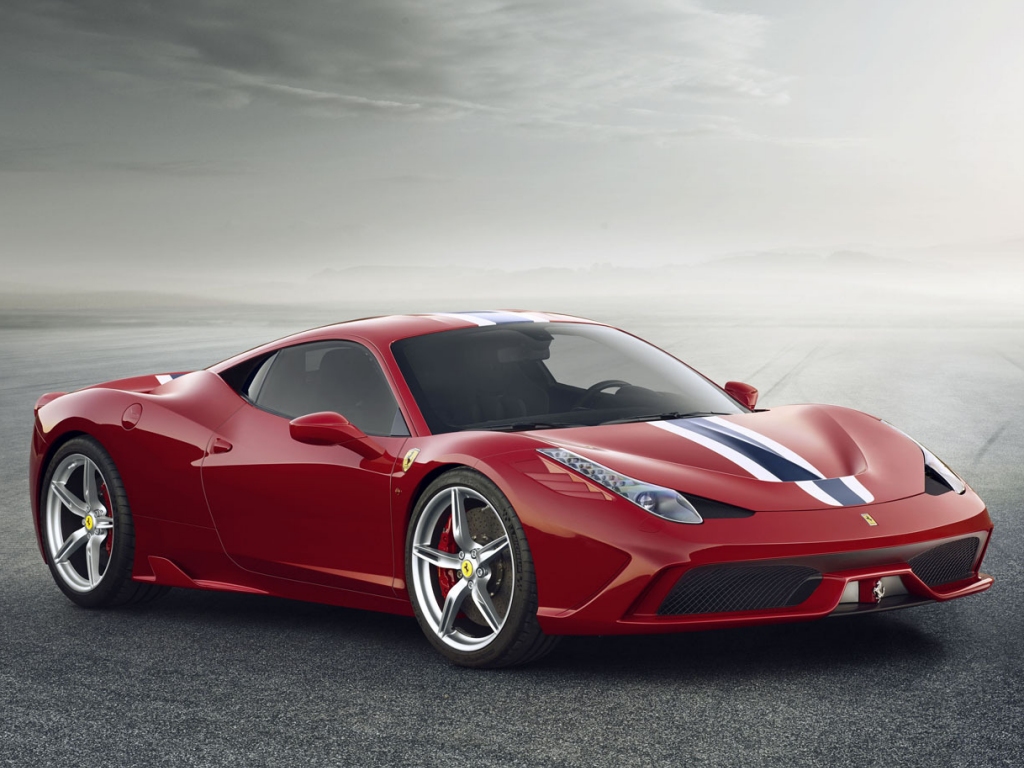 New Ferrari 458 Speciale is a striped beauty