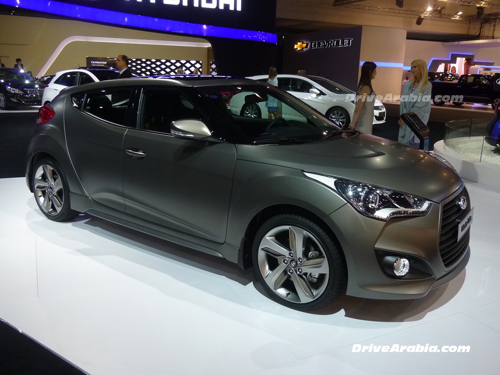 2014 Hyundai Veloster Turbo & Centennial Limo at Dubai Motor Show